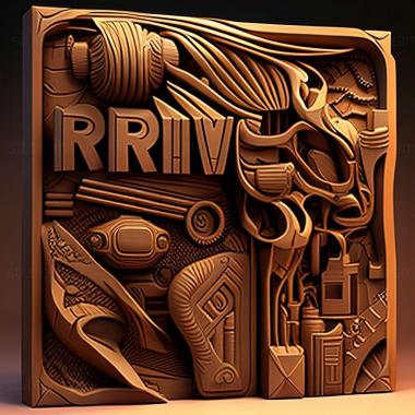 3D model Rive game (STL)